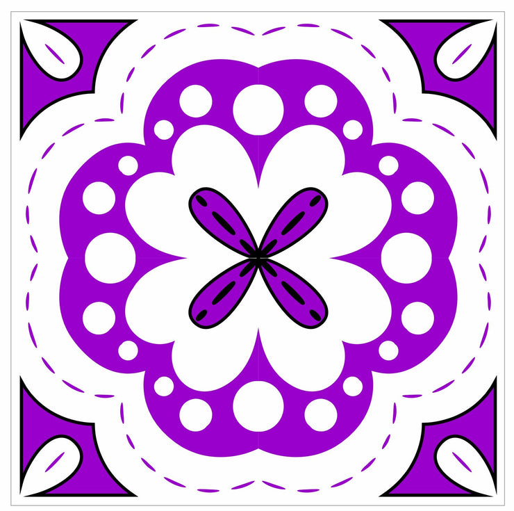 Mosaic Tile Stickers, Pack Of 16, All Sizes, Waterproof, Azulejo Transfers For Kitchen / Bathroom Tiles GT62 - Bolsover Designs