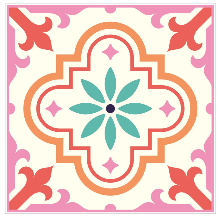Mosaic Tile Stickers, Pack Of 16, All Sizes, Waterproof, Azulejo Transfers For Kitchen / Bathroom Tiles GT27 - Bolsover Designs