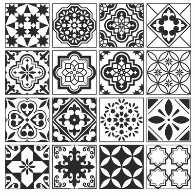Mosaic Tile Stickers, Pack Of 16, All Sizes, Waterproof, Azulejo Transfers For Kitchen / Bathroom Tiles GT29 - Bolsover Designs
