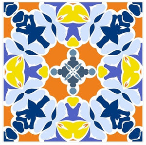 Pack Of 24 Coloured Pattern Mosaic Waterproof Tile Stickers, Transfers, All Sizes, Kitchen or Bathroom Tiles GT30 - Bolsover Designs