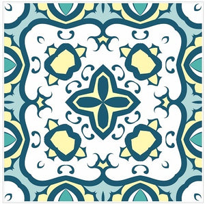 Pack Of 24 Coloured Pattern Mosaic Waterproof Tile Stickers, Transfers For All Sizes, Kitchen or Bathroom Tiles GT31 - Bolsover Designs
