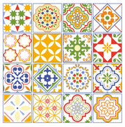 Mosaic Tile Stickers, Pack Of 16, All Sizes, Waterproof, Azulejo Transfers For Kitchen / Bathroom Tiles GT33 - Bolsover Designs