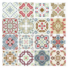 Load image into Gallery viewer, Mosaic Tile Stickers, Pack Of 16, All Sizes, Waterproof, Azulejo Transfers For Kitchen / Bathroom Tiles GT36 - Bolsover Designs
