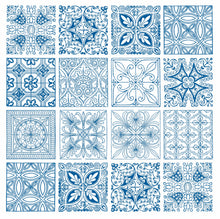 Load image into Gallery viewer, Mosaic Tile Stickers, Pack Of 24, All Sizes, Waterproof, Azulejo Transfers For Kitchen / Bathroom Tiles GT37 - Bolsover Designs

