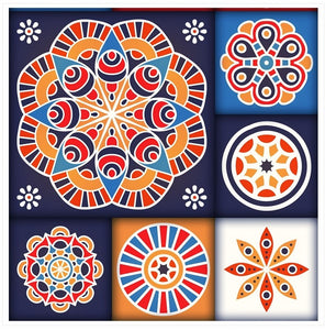 Mosaic Tile Stickers, Pack Of 16, All Sizes, Waterproof, Transfers For Kitchen / Bathroom Tiles GT39 - Bolsover Designs