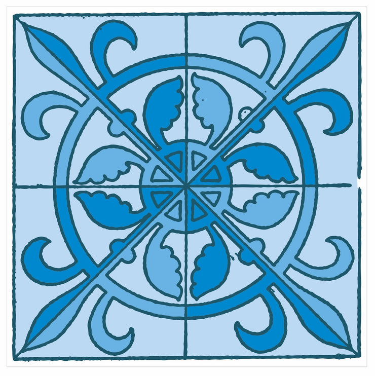 Mosaic Tile Stickers, Pack Of 16, All Sizes, Waterproof, Azulejo Transfers For Kitchen / Bathroom Tiles GT43 - Bolsover Designs
