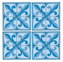 Load image into Gallery viewer, Mosaic Tile Stickers, Pack Of 16, All Sizes, Waterproof, Azulejo Transfers For Kitchen / Bathroom Tiles GT43 - Bolsover Designs
