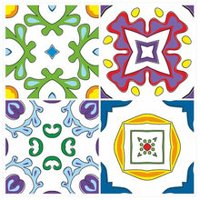 Load image into Gallery viewer, Mosaic Tile Stickers, Pack Of 16, All Sizes, Waterproof, Azulejo Transfers For Kitchen / Bathroom Tiles GT45 - Bolsover Designs
