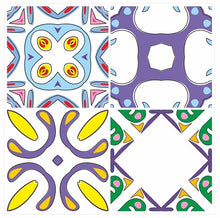 Load image into Gallery viewer, Mosaic Tile Stickers, Pack Of 16, All Sizes, Waterproof, Azulejo Transfers For Kitchen / Bathroom Tiles GT45 - Bolsover Designs
