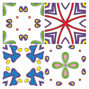 Mosaic Tile Stickers, Pack Of 16, All Sizes, Waterproof, Azulejo Transfers For Kitchen / Bathroom Tiles GT45 - Bolsover Designs