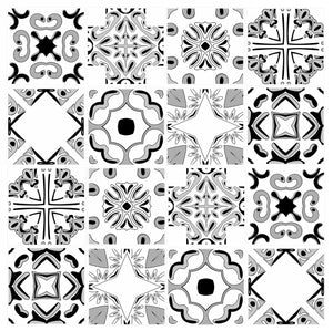 Mosaic Tile Stickers, Pack Of 16, All Sizes, Waterproof, Transfers For Kitchen / Bathroom Tiles GT55 - Bolsover Designs