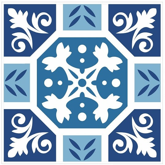 Mosaic Tile Stickers, Pack Of 16, All Sizes, Waterproof, Transfers For Kitchen / Bathroom Tiles GT67 - Bolsover Designs