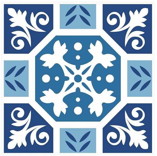 Mosaic Tile Stickers, Pack Of 16, All Sizes, Waterproof, Transfers For Kitchen / Bathroom Tiles GT69 - Bolsover Designs