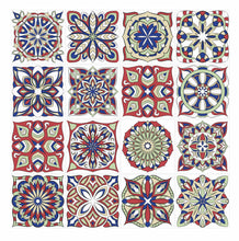 Load image into Gallery viewer, Mosaic Tile Stickers, Pack Of 16, All Sizes, Waterproof, Azulejo Transfers For Kitchen / Bathroom Tiles GT81 - Bolsover Designs
