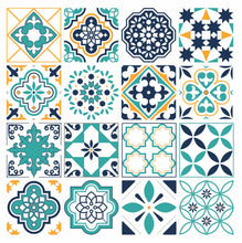 Load image into Gallery viewer, Mosaic Tile Stickers, Pack Of 16, All Sizes, Waterproof, Azulejo Transfers For Kitchen / Bathroom Tiles GT85 - Bolsover Designs
