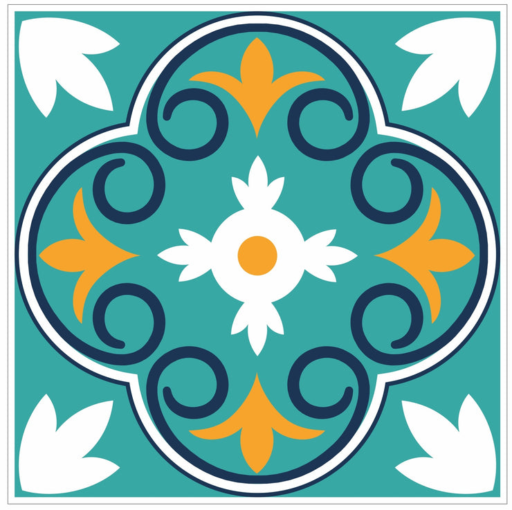 Mosaic Tile Stickers, Pack Of 16, All Sizes, Waterproof, Azulejo Transfers For Kitchen / Bathroom Tiles GT86 - Bolsover Designs