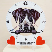 Dog Breed Clocks, Your favourite Peeking Dog On A Quartz Clock, Stand or Wall Mounted, 200mm
