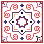 Mosaic Tile Stickers, Pack Of 16, All Sizes, Waterproof, Azulejo Transfers For Kitchen / Bathroom Tiles GT42 - Bolsover Designs