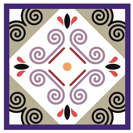 Mosaic Tile Stickers, Pack Of 16, All Sizes, Waterproof, Azulejo Transfers For Kitchen / Bathroom Tiles GT42 - Bolsover Designs