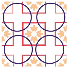 Load image into Gallery viewer, Mosaic Tile Stickers, Pack Of 16, All Sizes, Waterproof, Azulejo Transfers For Kitchen / Bathroom Tiles GT42 - Bolsover Designs
