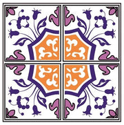 Mosaic Tile Stickers, Pack Of 16, All Sizes, Waterproof, Azulejo Transfers For Kitchen / Bathroom Tiles GT42 - Bolsover Designs