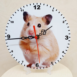Animal Clocks, A Choice Of Animals on a Quartz Clock. Stand or Wall Mounted, 200mm, Battery Included