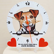 Dog Breed Clocks, Your favourite Peeking Dog On A Quartz Clock, Stand or Wall Mounted, 200mm
