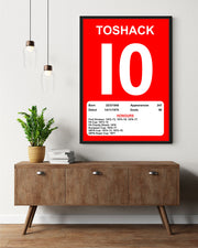 Liverpool Legends Poster Prints, Shows Name, Number and Honours Won, Including Appearances & Goals Several Sizes