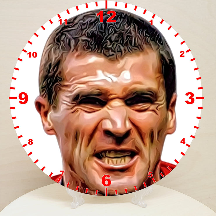 Football Clocks, Cartoon Manchester Utd Characters On A Quartz Clock, Stand or Wall Mounted, Battery Included