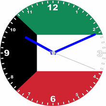 Load image into Gallery viewer, Flag Clock  - Beginning With H - Q, Flag Of Your Chosen Country On A Quartz Clock, Stand or Wall Mounted, 200mm
