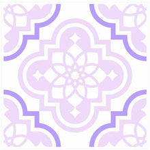 Load image into Gallery viewer, Mosaic Tile Stickers, Pack Of 16, All Sizes, Waterproof, Lilac Azulejo Transfers For Kitchen / Bathroom Tiles L01 - Bolsover Designs
