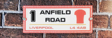 Load image into Gallery viewer, Liverpool Fan, Your Address On The Sign For House Home or Business, Door Number Road Name Plaque
