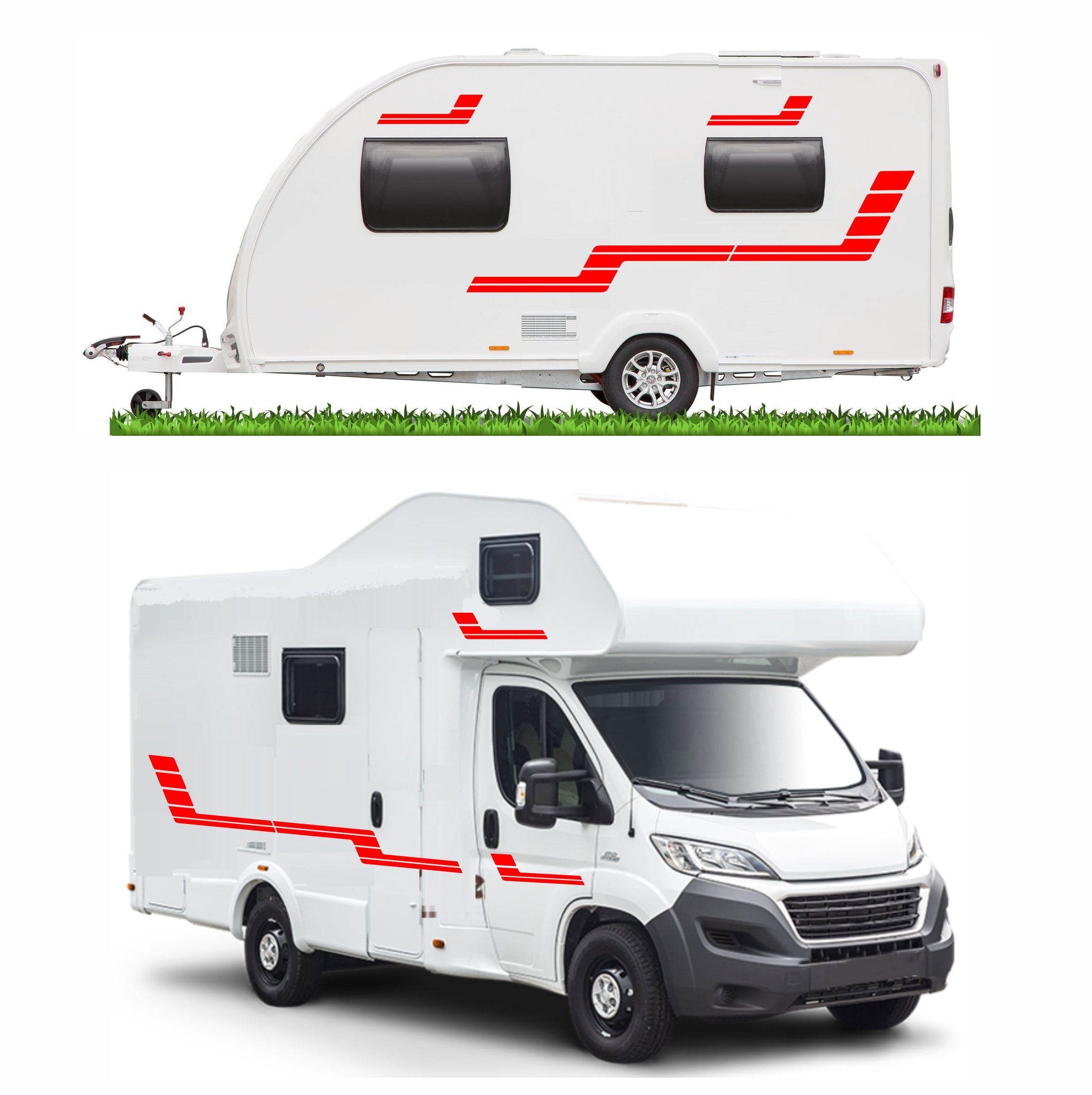 Motorhome Campervan Graphics Stickers Decal Vinyl - Customizable Exterior Decals (MG122)