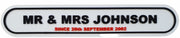 Mr & Mrs 3D Wall Sign, Weding Day or Anniversary Present,3 Designs, No Drilling - Bolsover Designs