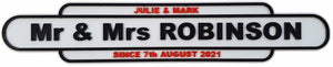 Mr & Mrs 3D Wall Sign, Weding Day or Anniversary Present,3 Designs, No Drilling - Bolsover Designs