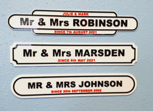 Load image into Gallery viewer, Mr &amp; Mrs 3D Wall Sign, Weding Day or Anniversary Present,3 Designs, No Drilling - Bolsover Designs
