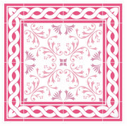Mosaic Tile Stickers, Pack Of 16, All Sizes, Pink, Waterproof, Transfers For Kitchen / Bathroom Tiles P03 - Bolsover Designs