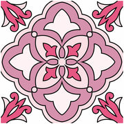 Mosaic Tile Stickers, Pink, Pack Of 24, All Sizes, Waterproof, Transfers For Kitchen / Bathroom Tiles P04 - Bolsover Designs