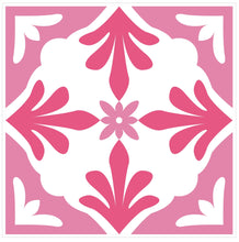 Load image into Gallery viewer, Mosaic Tile Stickers, Pink, Pack Of 24, All Sizes, Waterproof, Azulejo Transfers For Kitchen / Bathroom Tiles P08 - Bolsover Designs
