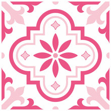 Load image into Gallery viewer, Mosaic Tile Stickers, Pink, Pack Of 16, All Sizes, Waterproof Azulejo Transfers For Kitchen / Bathroom Tiles P01 - Bolsover Designs
