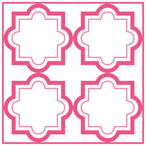 Mosaic Tile Stickers, Pink, Pack Of 16, All Sizes, Waterproof Azulejo Transfers For Kitchen / Bathroom Tiles P01 - Bolsover Designs