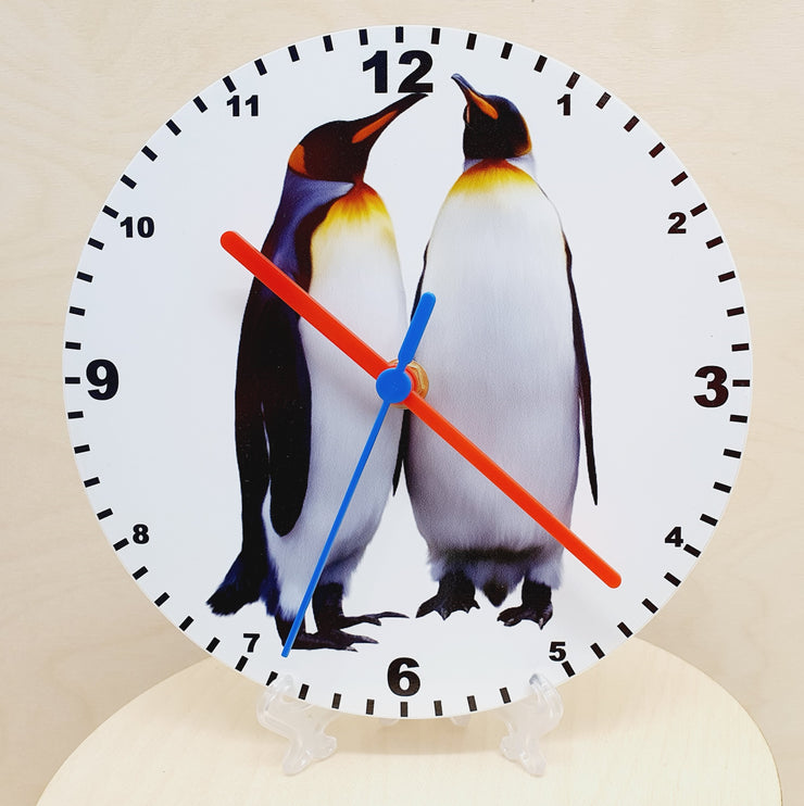 Animal Clocks, A Choice Of Animals on a Quartz Clock. Stand or Wall Mounted, 200mm, Battery Included