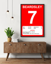Load image into Gallery viewer, Liverpool Legends Poster Prints, Shows Name, Number and Honours Won, Including Appearances &amp; Goals Several Sizes
