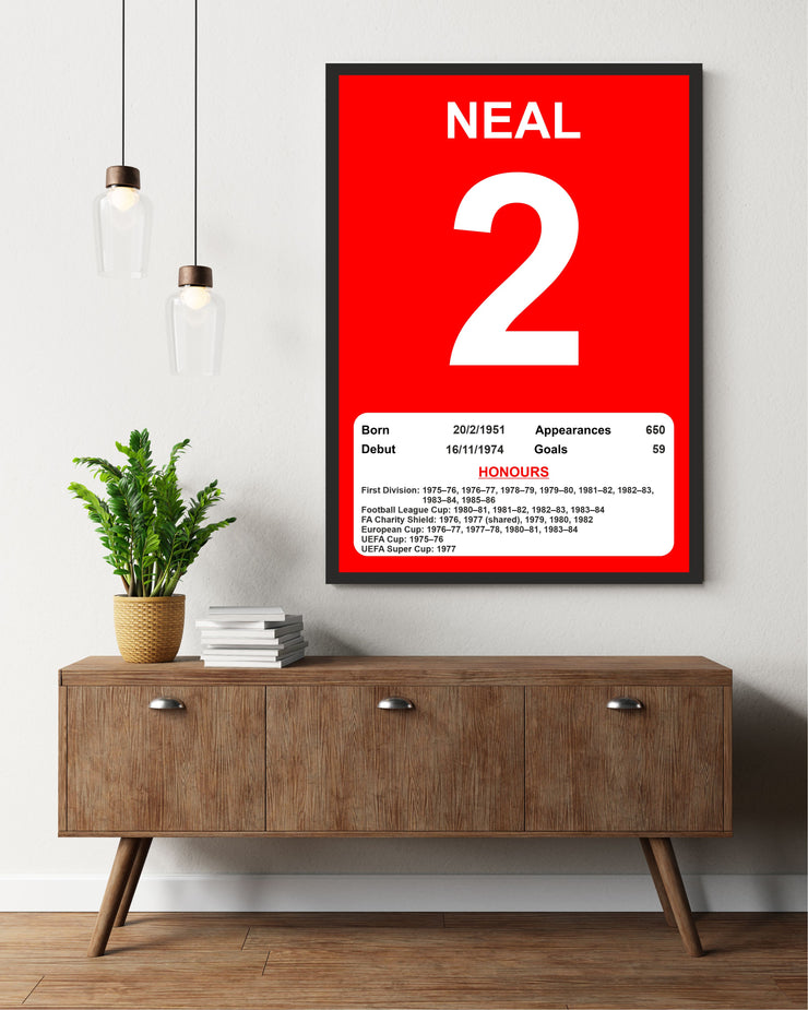 Liverpool Legends Poster Prints, Shows Name, Number and Honours Won, Including Appearances & Goals Several Sizes