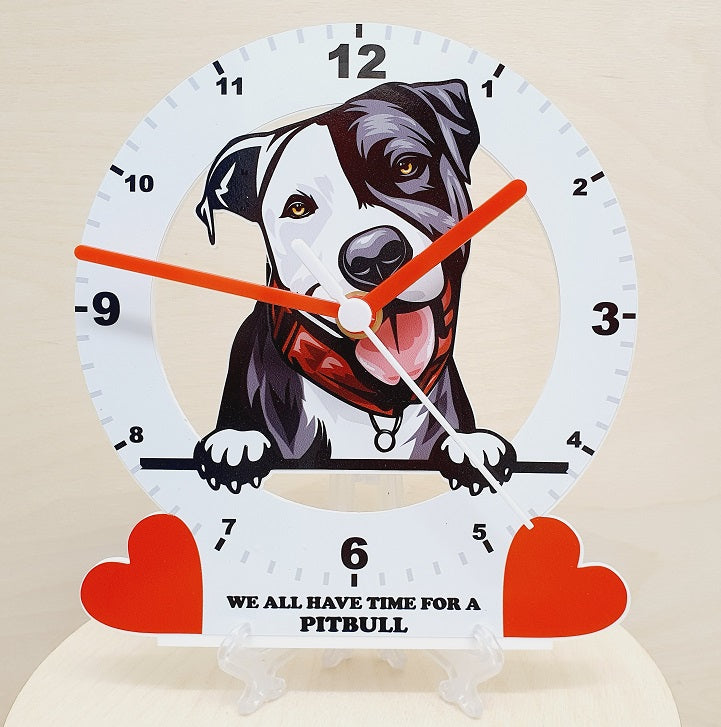 Dog Breed Clocks, Your favourite Peeking Dog On A Quartz Clock, Stand or Wall Mounted, 200mm