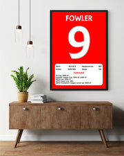 Liverpool Legends Poster Prints, Shows Name, Number and Honours Won, Including Appearances & Goals Several Sizes