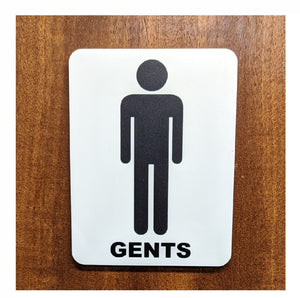 Toilet Door Plaque / Sign For Business Premises, Gents, Ladies, Disabled