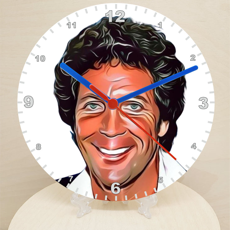 Male Pop & Rock Star Clocks, Cartoon Style Characters On A Quartz Clock, Stand or Wall Mounted, Battery Included